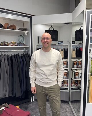 BOSS C-Soleri 85 valkoinen collegepaita