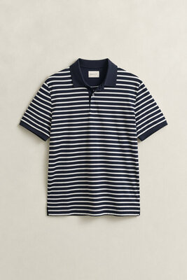 Gant Reg Pima striped ss polo shirt