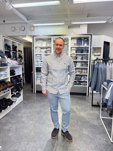 Raitainen pellavapaita BOSS "LIAM-BD"