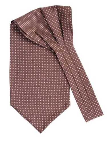 Amanda Christensen ruskea ascot silkki