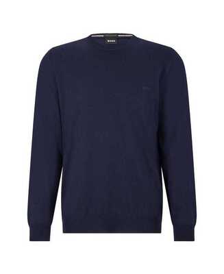 BOSS miesten tummansininen merinovillaneule