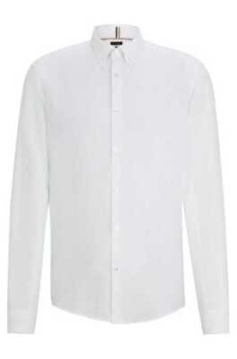 Boss valkoinen button-down Kauluspaita