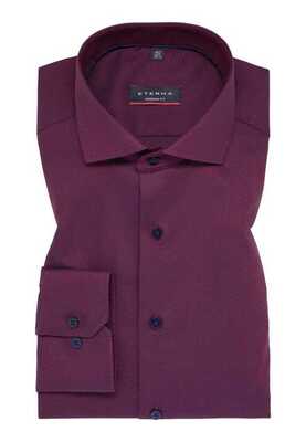 ETERNA kauluspaita tummanpunainen regular-fit