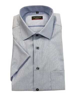 ETERNA lyhythiha kauluspaita modern fit sininen