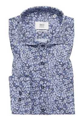 ETERNA printti kauluspaita modern fit sininen
