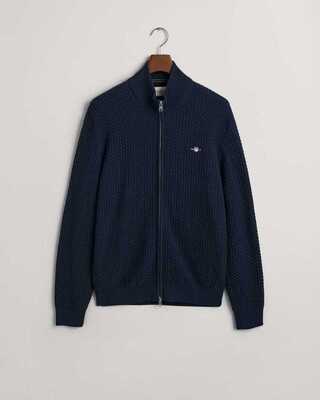 Gant neuletakki Cotton texture zip cardigan