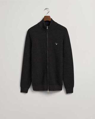 GANT Puuvillaneuletakki Cotton pique zip Cardigan