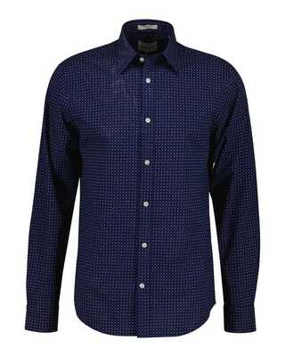 GANT Reg micro print shirt Classic blue 409