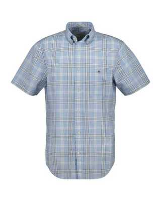 Gant Reg Poplin check ss shirt