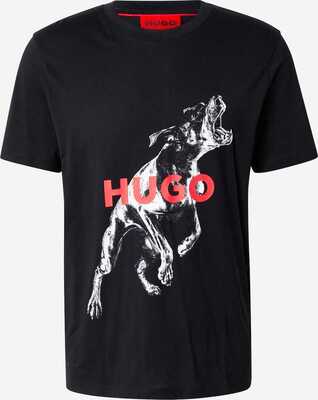 HUGO printti t-paita Deyladec musta