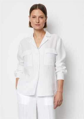 Marc O Polo valkoinen paitajakku pellava