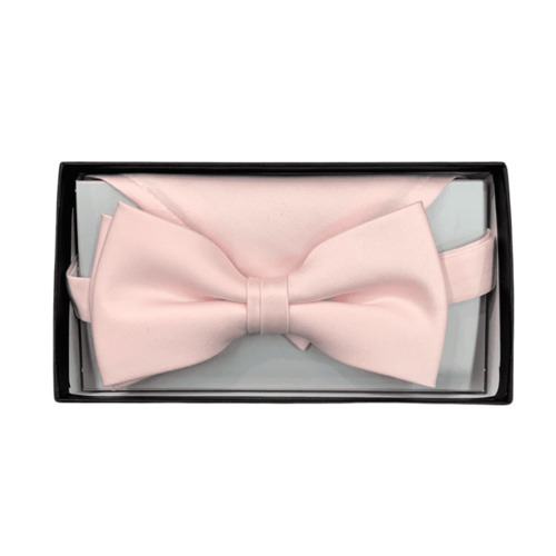 MATEX hyvin vaaleanpunainen rusetti taskuliinalla