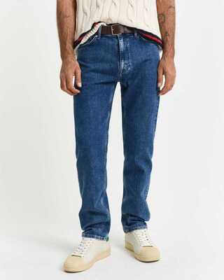 Regular fit farkku GANT Stretch washed blue