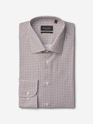 Sand kauluspaita State N Ornamentti printti