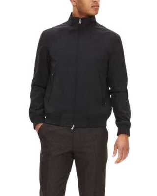 Tummansininen pusakka Oscar Jacobson bomber jacket