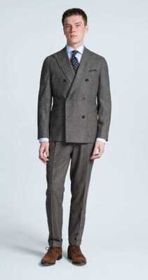 TURO villapuku Jacob/hanko Glencheck ruskea