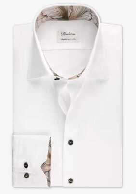 Valkoinen kauluspaita slim-fit Stenströms