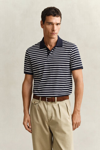 Gant Reg Pima striped ss polo shirt