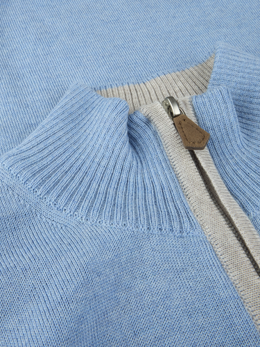 Stenströms half-zip merinoneule