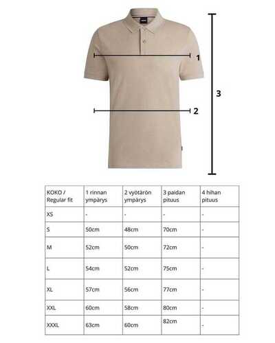 Boss pikeepaita Pallas light Pastel Pink