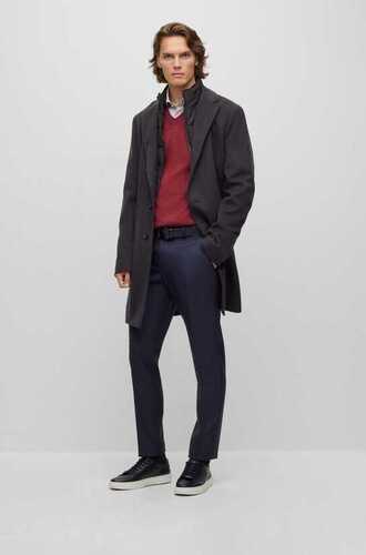 BOSS regular-fit merinoneule Baram-L