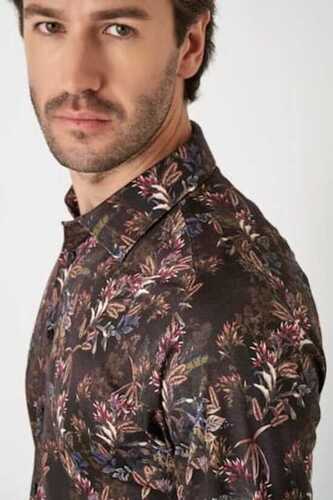 Desoto vihreä printti jersey kauluspaita