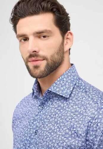 ETERNA kauluspaita modern fit sininen