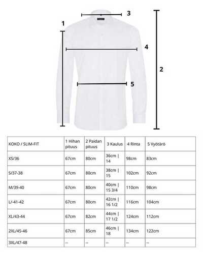 ETERNA kauluspaita slim fit valkoinen