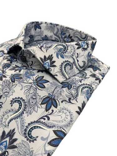 ETERNA slim-fit printti kauluspaita