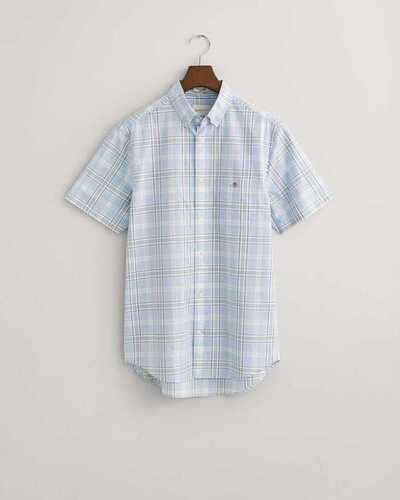 Gant Reg Poplin check ss shirt