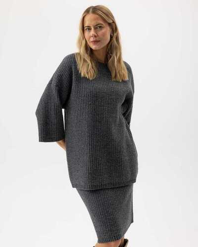 Holebrook Livia sweater neule harmaa
