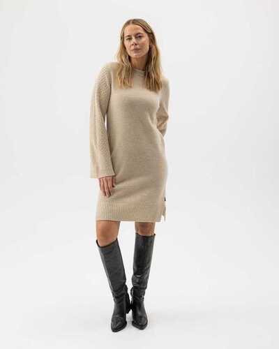 Holebrook Svea Dress neulemekko beige