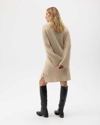 Holebrook Svea Dress neulemekko beige