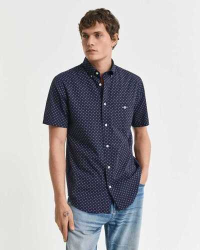 Lyhythihainen kauluspaita Gant Micro print