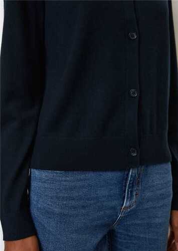 Marc O Polo tummansininen nappineuletakki