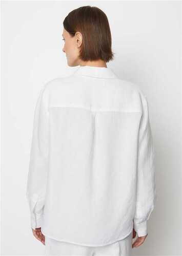 Marc O Polo valkoinen paitajakku pellava