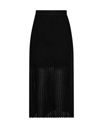 Musta nilkkamittainen neulehame Mos Mosh Hopi Plain Knit