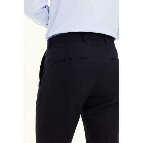 Oscar Jacobson denz trousers tummansininen puvunhousu