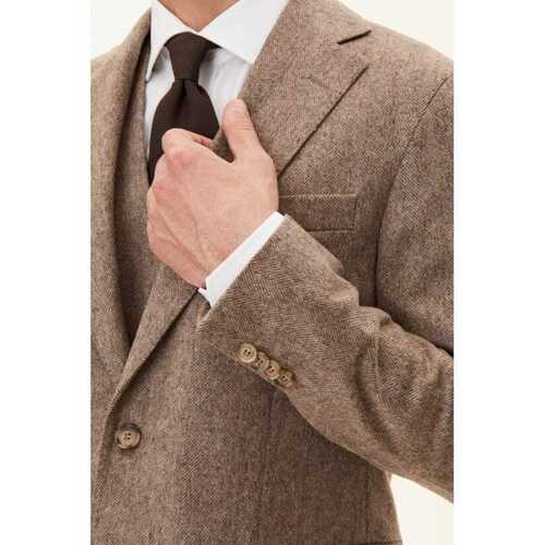 Oscar Jacobson herringbone flanell blazer fogerty