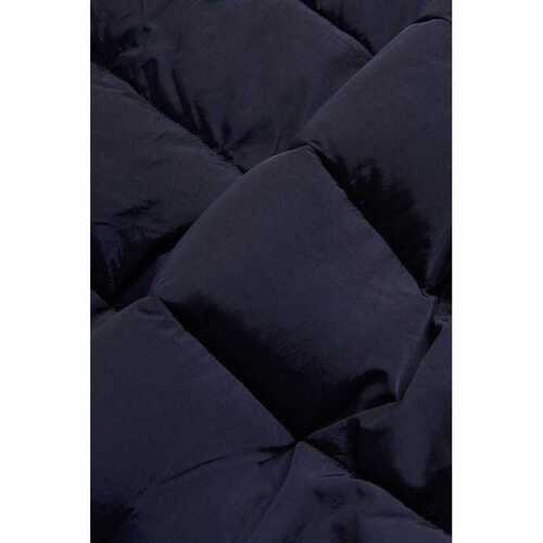 Oscar Jacobson tummansininen pitkä toppatakki