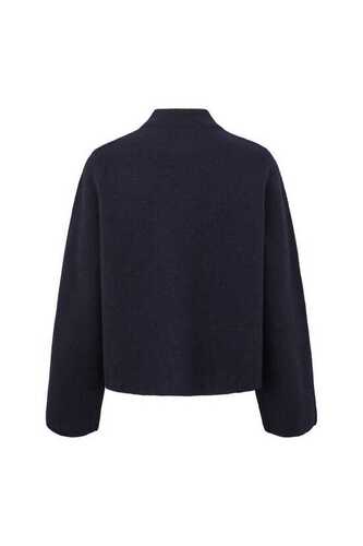 PBO napillinen neuletakki tummansininen