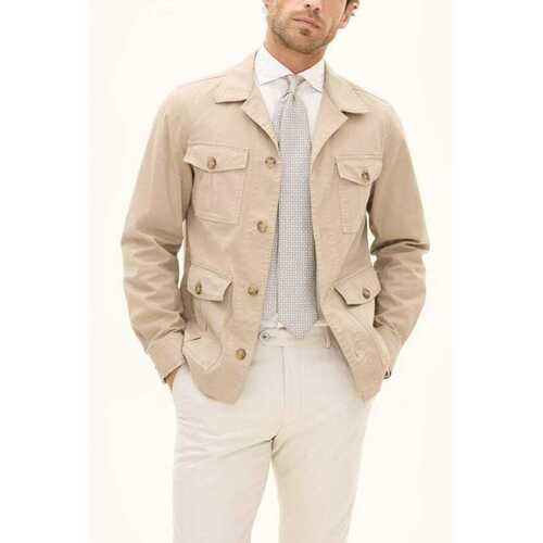 Safari shirt-jacket Oscar Jacobson beige