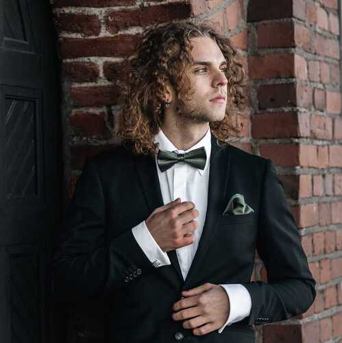 Veniz pukurusetti omenanvihreä taskuliinalla