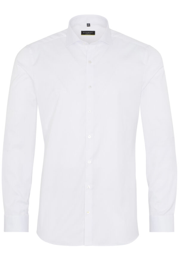 ETERNA valkoinen kauluspaita slimfit