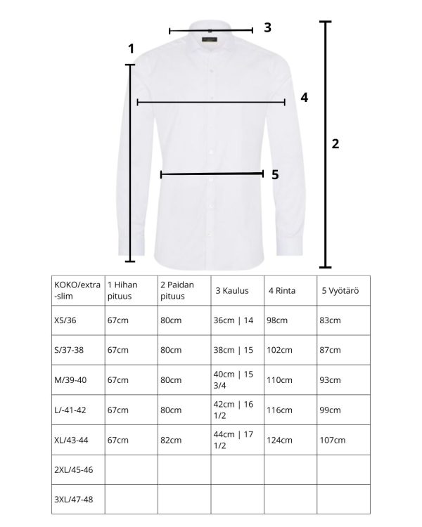 Valkoinen extra slim-fit kauluspaita ETERNA - Image 5