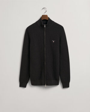 GANT Puuvillaneuletakki Cotton pique zip Cardigan