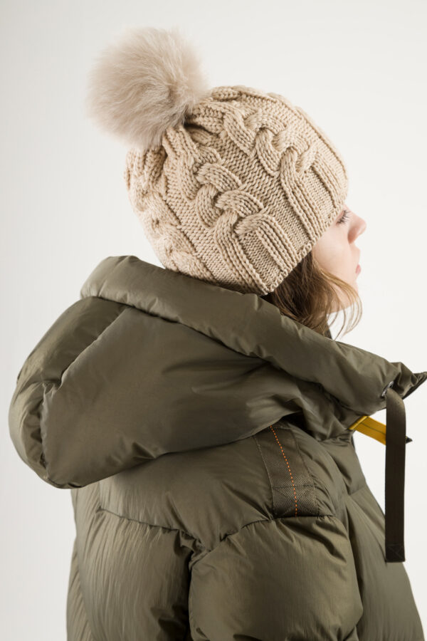 Parajumpers Women Cable hat Tapioca - Image 3