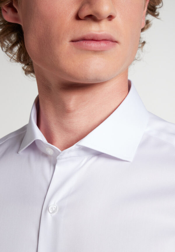 ETERNA valkoinen Slim-fit kauluspaita - Image 3