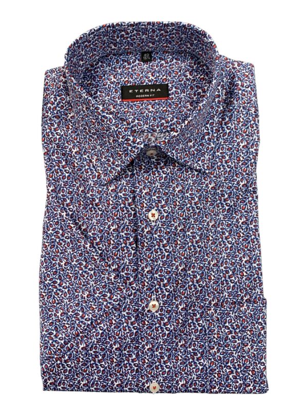ETERNA lyhythiha kauluspaita rintataskulla modern fit
