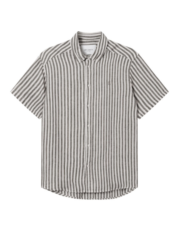 LES DEUX lyhythiha kauluspaita Kris Linen shirt